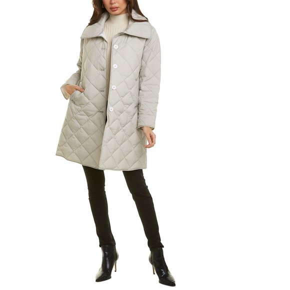 Jane Post Diamond Quilted Coat 